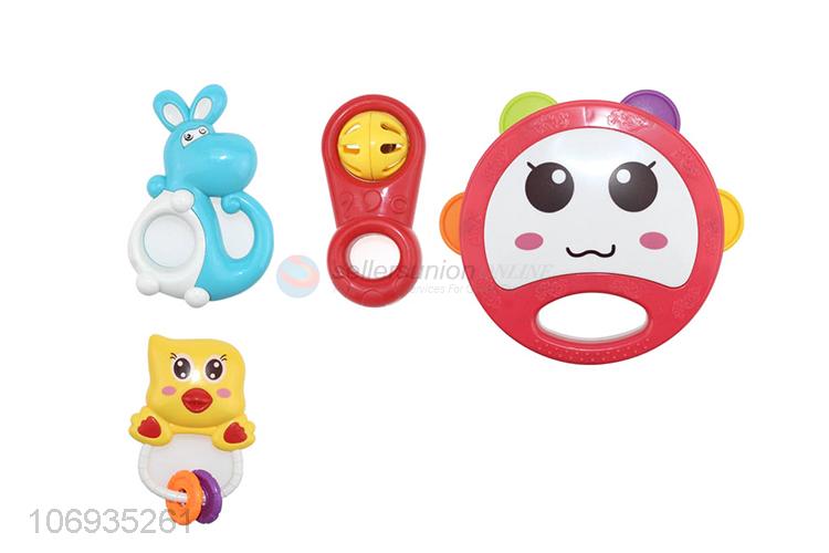 Promotion Custom Plastic Baby Rattle Infant Bed Bell Toys Set