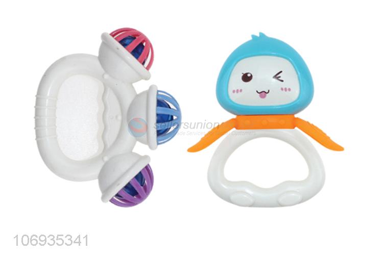 Top Selling Baby Rattle Plastic Hand Shaking Bell Toy Set