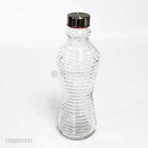 Wholesale kitchenware transparent glass condiment bottle sauce bottle