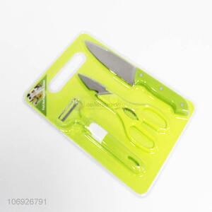 China manufacturer cooking set cutting board vegetable peeler scissor chef knife