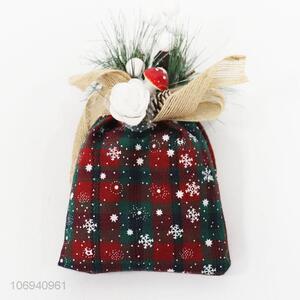 Factory price hanging Christmas gift bag ornaments festival decorations