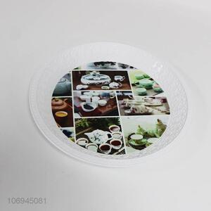 New design ceramic cup theme pattern plastic food tray