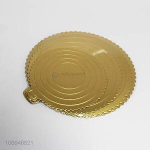 Custom logo 4pcs golden round paper cake decorating board