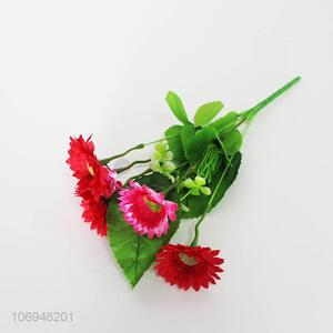 Wholesale 6 Heads <em>Artificial</em> Bouquet Plastic <em>Flower</em>