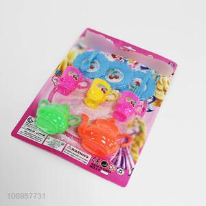 Wholesale cheap colorful plastic tea set toys for kids