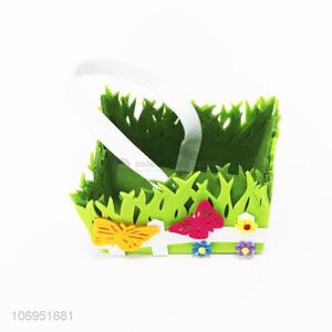 High Quality Colorful Handmade Felt Hand Basket