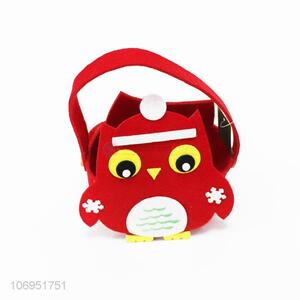 Cartoon Design Owl Shape Felt Cloth Basket