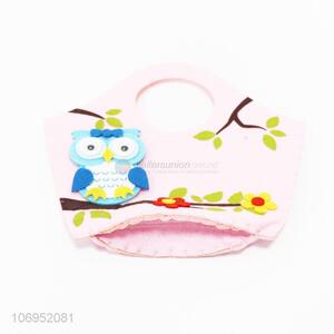 New products cute cartoon owl felt basket gifts basket