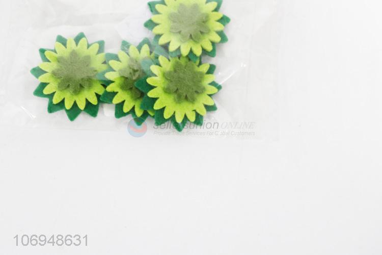 Wholesale chrysanthemum shape diy felt cloth patch for garment decoration