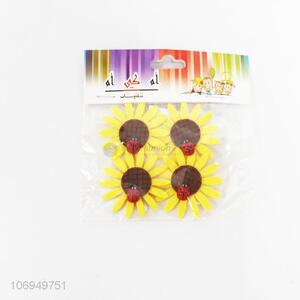 Factory wholesale sunflower shaped clothing decoration diy felt cloth patch