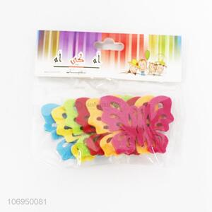 Custom cute cartoon butterfly shaped diy felt cloth patch