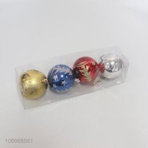 Contracted Design 4PCS 8CM Christmas Balls Xmas Tree Ornaments