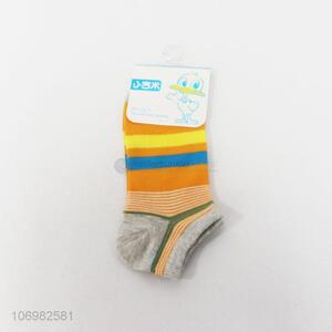 Low price colorful striped summer kids ankle socks