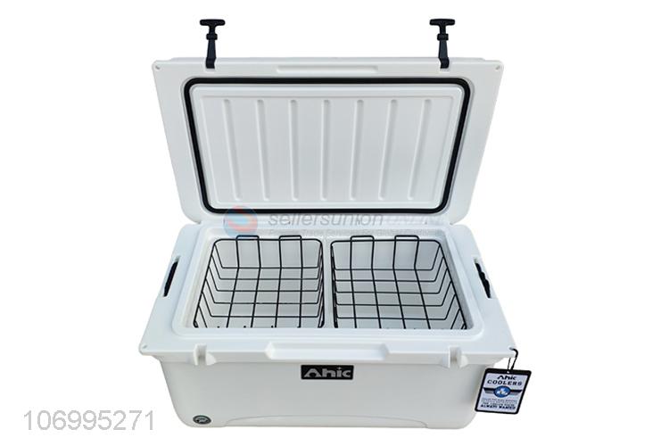 China OEM 65L food grade enviromental material insulated box cooler box