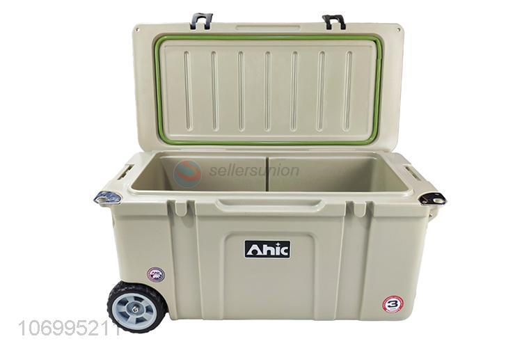 Hot selling 75L food grade enviromental material insulated box cooler box