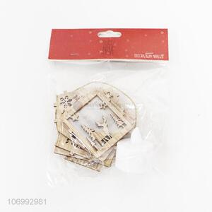 Hot selling led <em>light</em> up wooden Christmas house <em>lamp</em> Christmas crafts