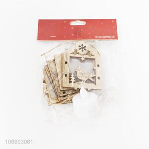 Suitable price Christmas ornaments hanging led <em>light</em> up wooden house <em>lamp</em>