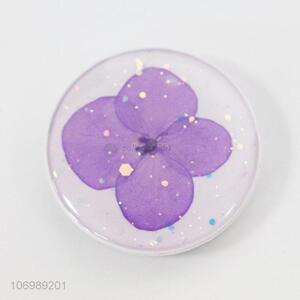 Wholesale Unique Design Flowers Pattern Round Cell Phone Holder