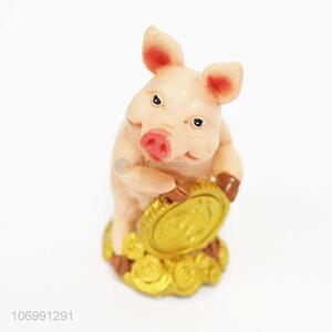 Hot Sale Resin Pig Christmas Decoration Crafts