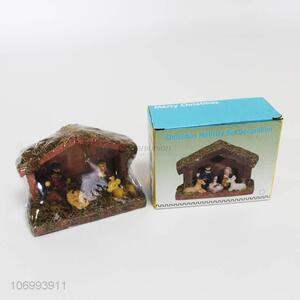 High quality Christmas nativity set decoration resin crafts