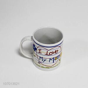 Promotional newest i love my mom ceramic cup with handle