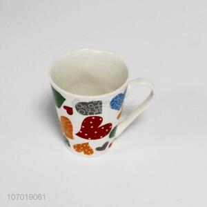 New Style Heart Printed Ceramic Cup Fashion Water Cup