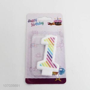 Most popular happy birthday candle number candle for decoration