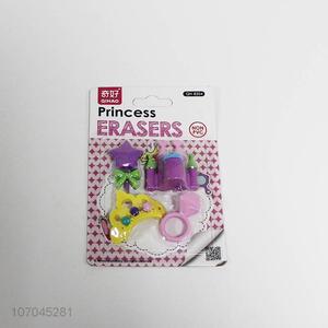 Top Selling School Supplies Creative Princess Castle Series Eraser Set