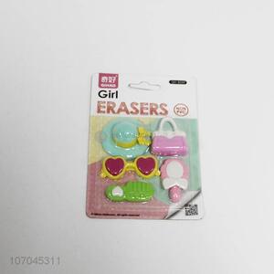 Contracted Design School Stationery Set Girls Series Bag Eraser for Kids