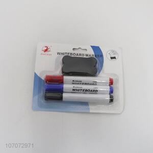 Custom 3 Pieces Whiteboard Marker With Board Eraser Set