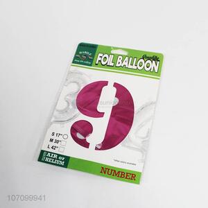 High quality aluminum foil number balloon for party decoration
