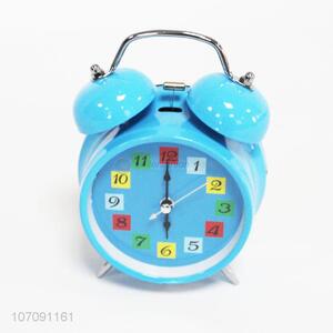 Promotional Double Bell Mini Plastic Desk Clock Alarm Clock