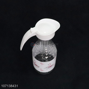 Promotional household transparent plastic cold water jug with handle and lid