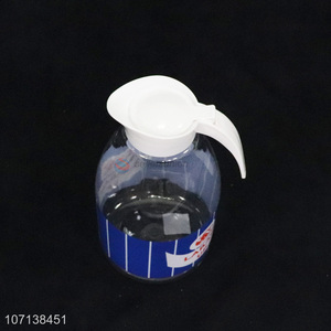 New design durable household plastic cold water jug with handle and lid