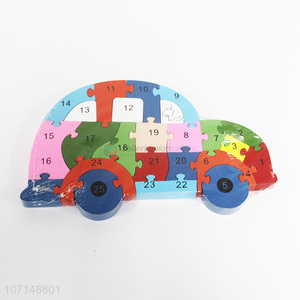 Popular Cartoon Car Puzzle Building Blocks Toy Set