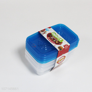 Customized plastic preservation box heat-resisting food container set