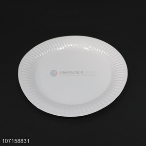 Hot selling round blank <em>paper</em> <em>plate</em> disposable party plates