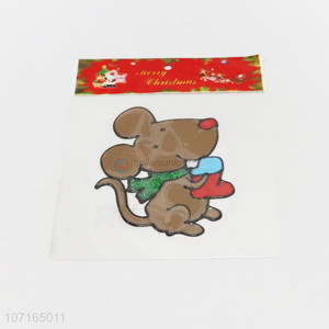 Premium quality mouse shape cartoon pvc window sticker