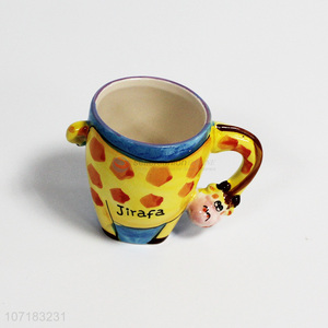 Hot selling creative animal shapes ceramic mug ceramic coffee cup