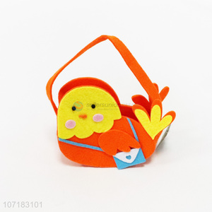 Wholesale carrier pigeon design decorative bag felt storage basket