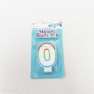 New Design Colorful Outline  Birthday Number Candles for Birthday Cake