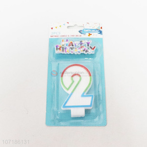 New product number 2 novelty birthday cake candles