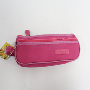Fashion Portable Pen Bag With Zipper