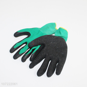 Good price bicolor pvc working gloves pvc protective gloves