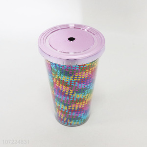 New type food grade plastic drink cup plastic cup with lid