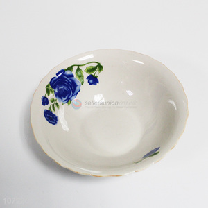 Hot products round decal ceramic bowl ceramic dinnerware for restaurant