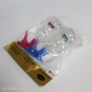 Hot Sale 2 Pieces Plastic Transparent Spray Bottle Set