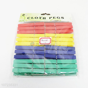 New products 24pcs home laundry clothes pegs durable clothespins
