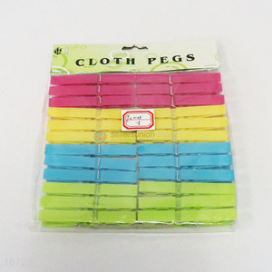 High Quality 24PCS Fashion Clothes Pegs Hanging Clotheslines