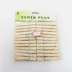 Wholesale 24PCS Natural Wooden Clothes Pegs Laundry Craft Hanging Clips